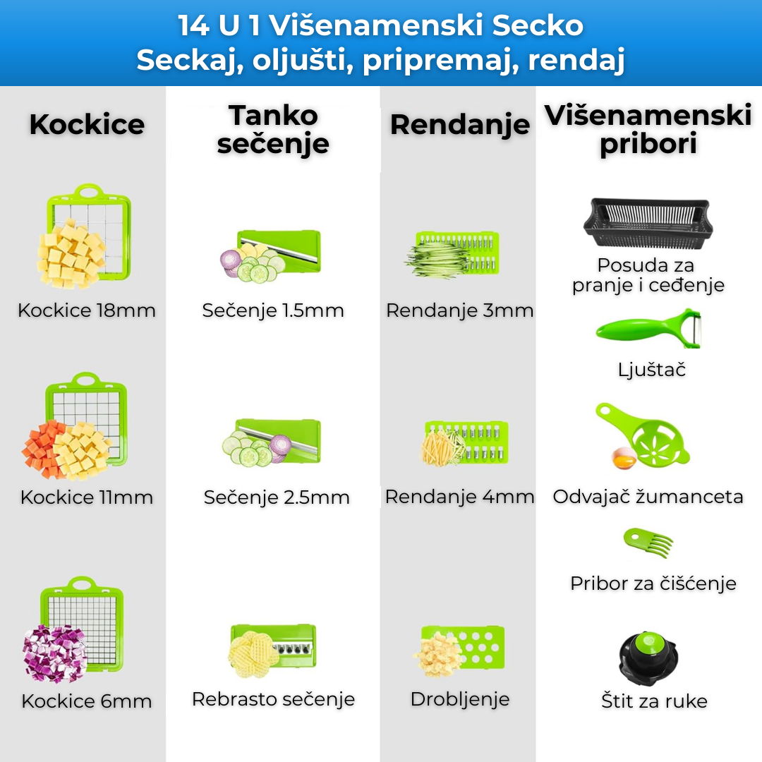 Višenamenski secko (14 delova)