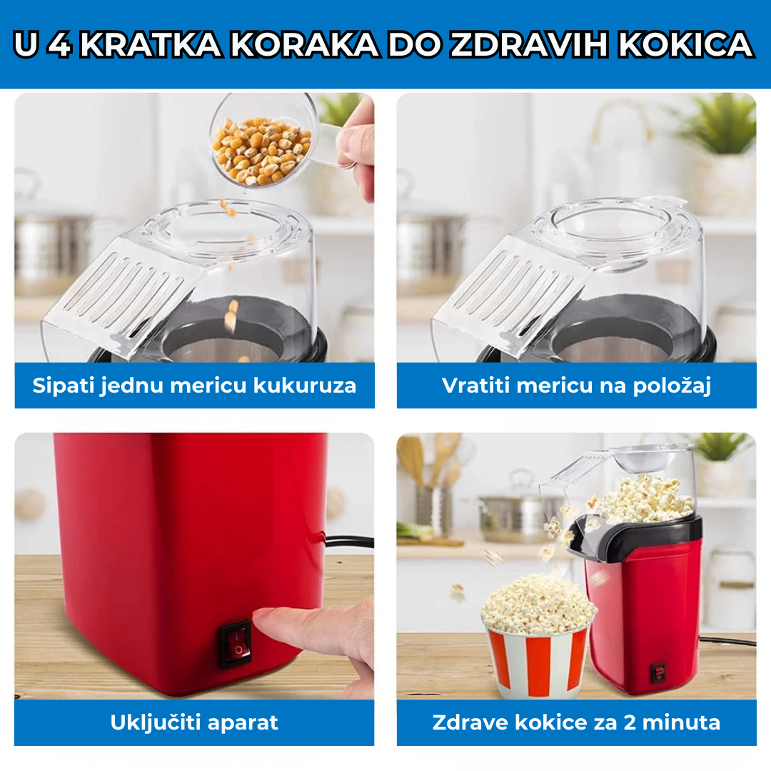 Aparat za kokice - zdravo i bez ulja