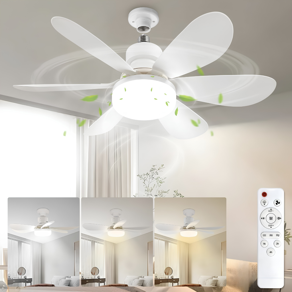 Ventilator i LED luster 40W