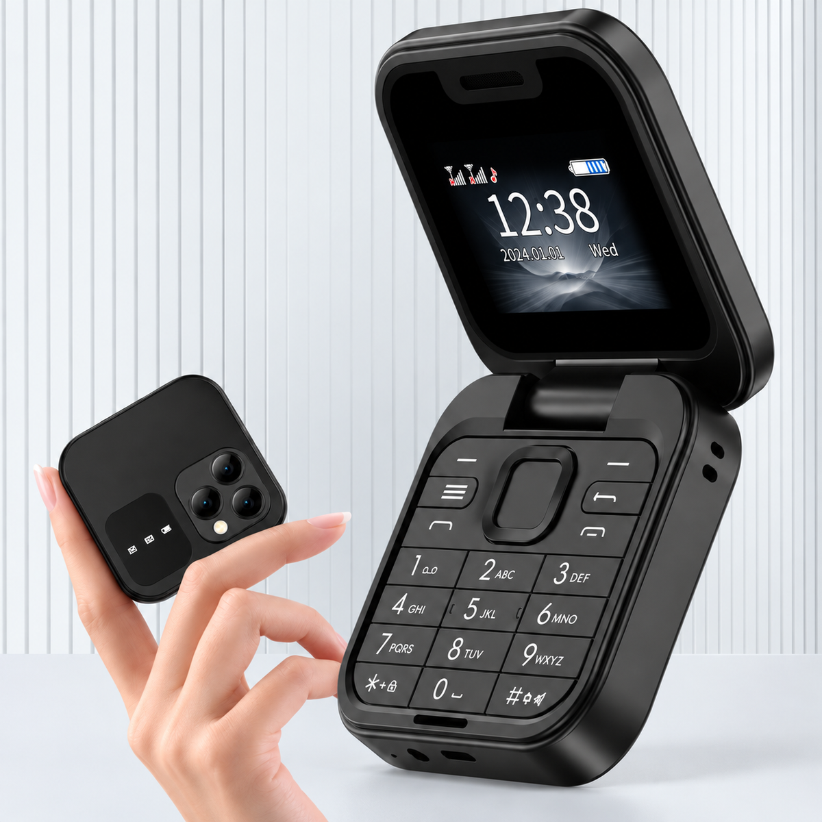 PocketFlip preklopni telefon Dual SIM