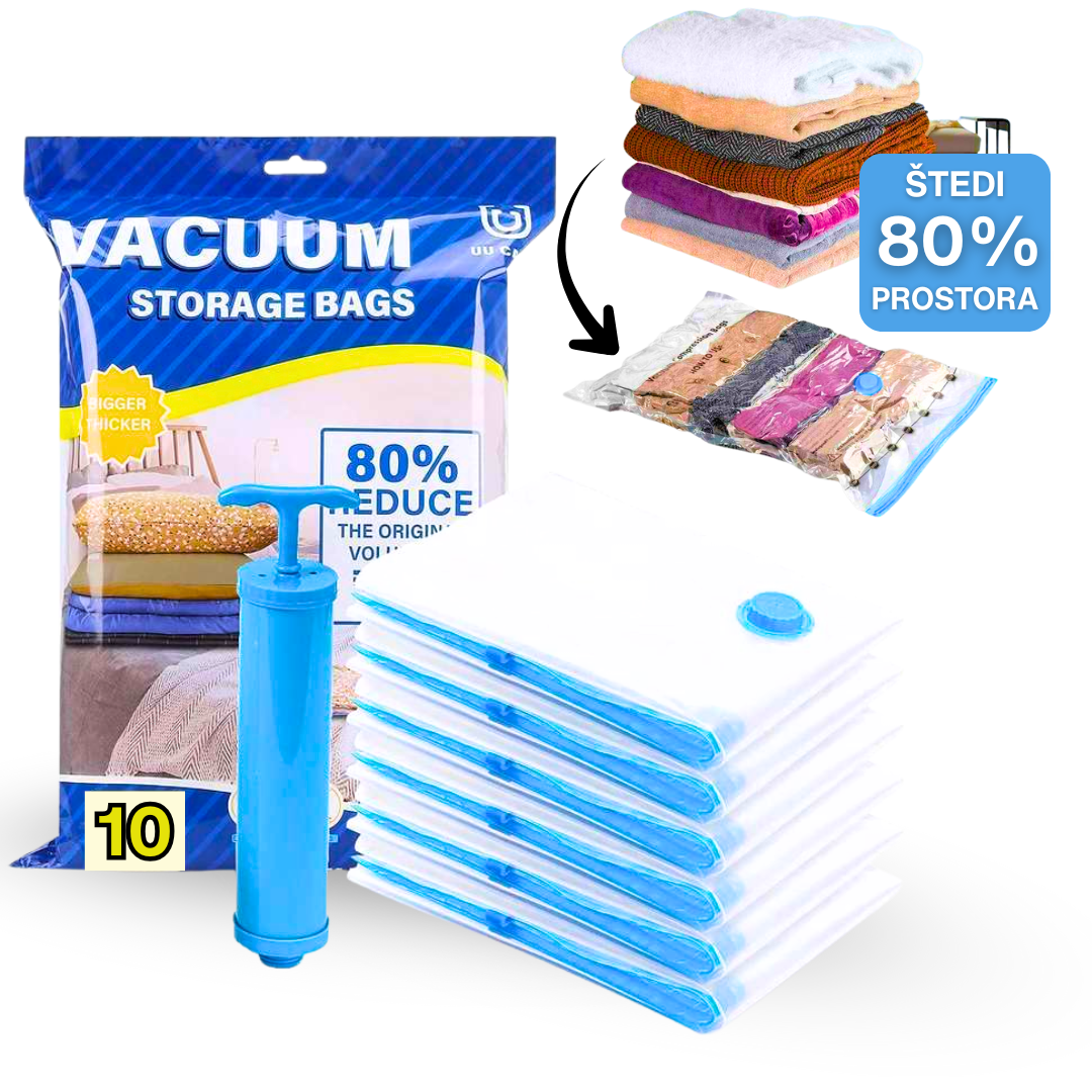10 Vakum Kesa + Poklon Pumpa