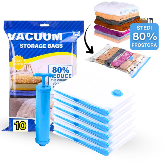 10 Vakum Kesa + Poklon Pumpa