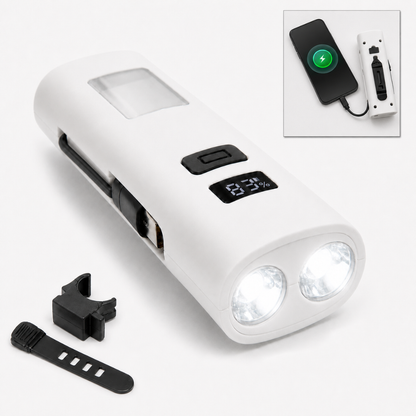 Punjiva LED lampa za bicikl i telefon