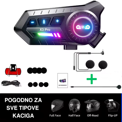 X3 Pro Intercom - Slušalica za kacigu