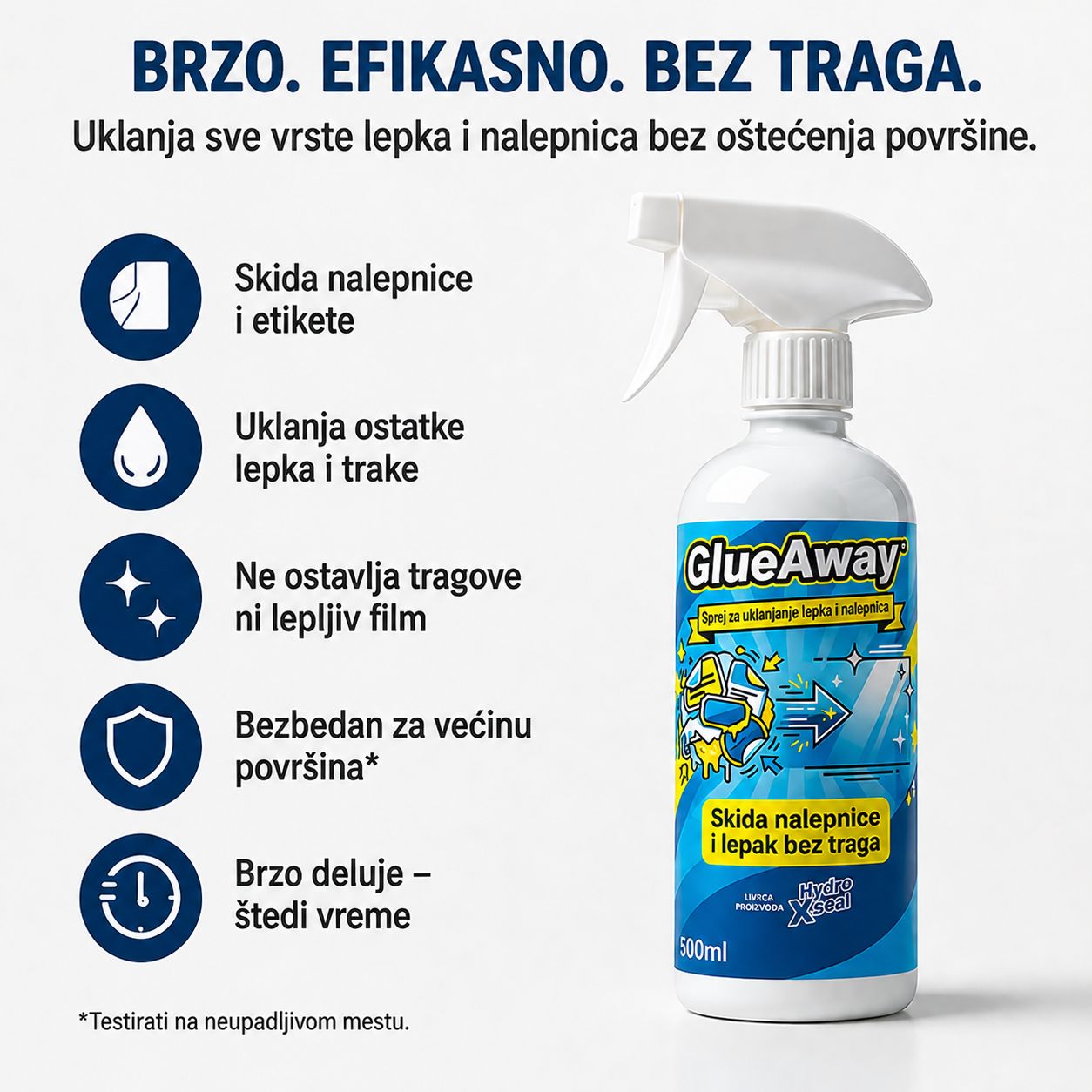 Sprej za uklanjanje lepka i nalepnica