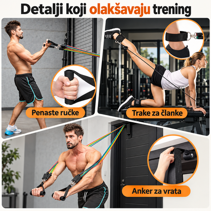 Kablovi za kućni trening - 5 nivoa snage