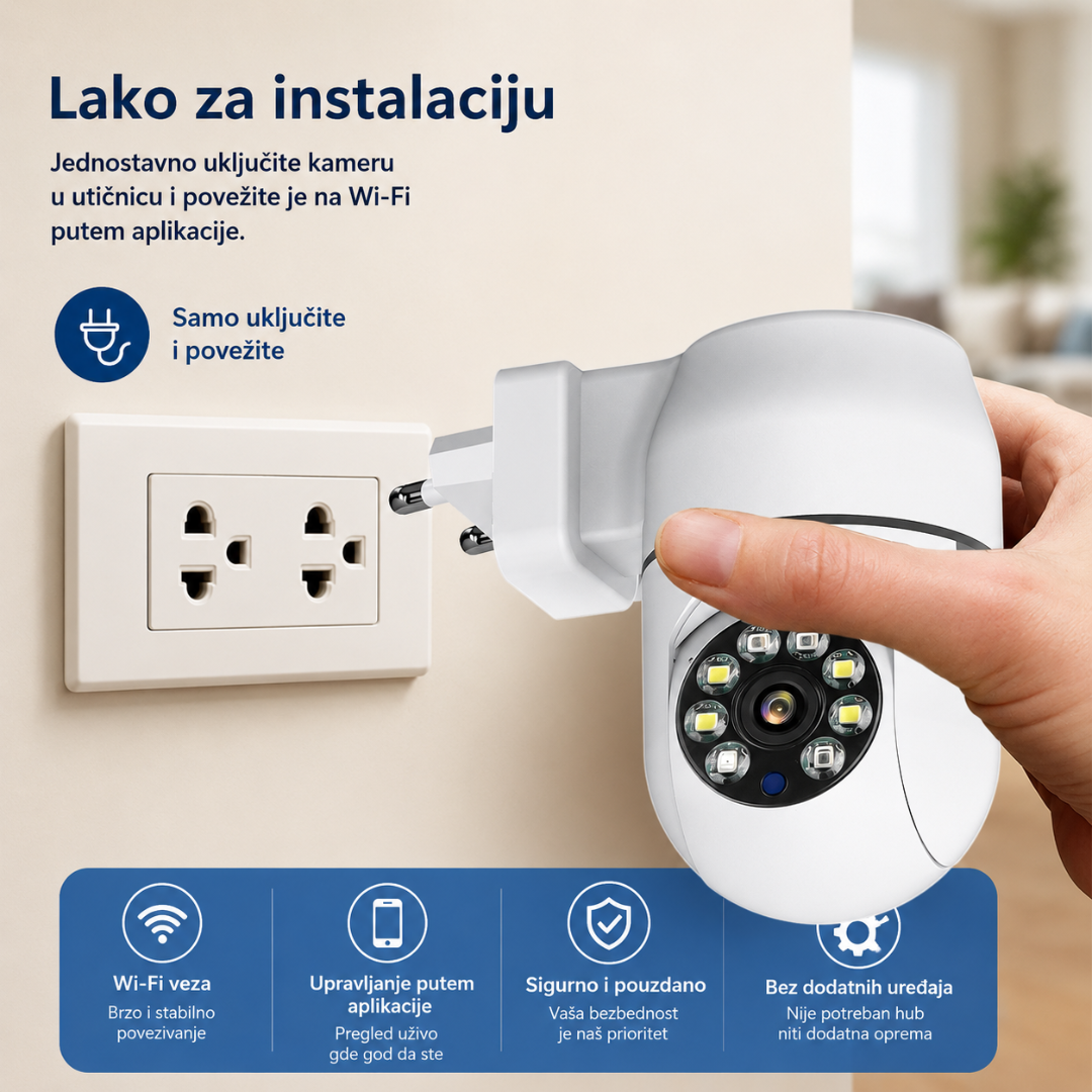 Praktična Kamera za utičnicu