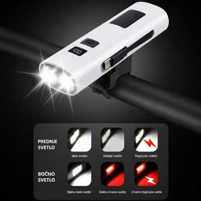 Punjiva LED lampa za bicikl i telefon