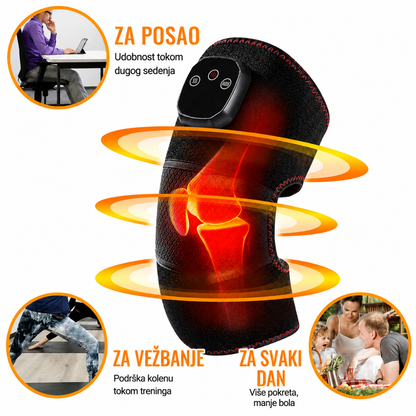 Masažer kolena sa grejanjem i vibracijom