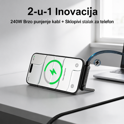 2u1 Držač i USB-C kabl punjač (1+1 GRATIS)