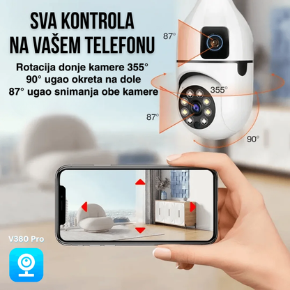 Kamera Sijalica - sa 2 kamere