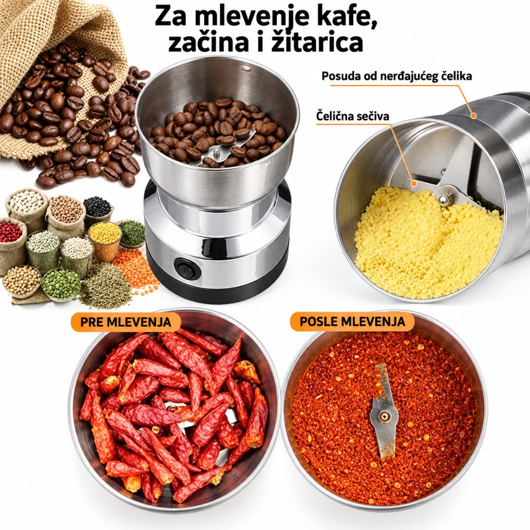 Praktični Mlin za kafu ili začine