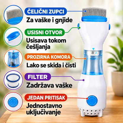 V Comb - Usisni češalj za vaške