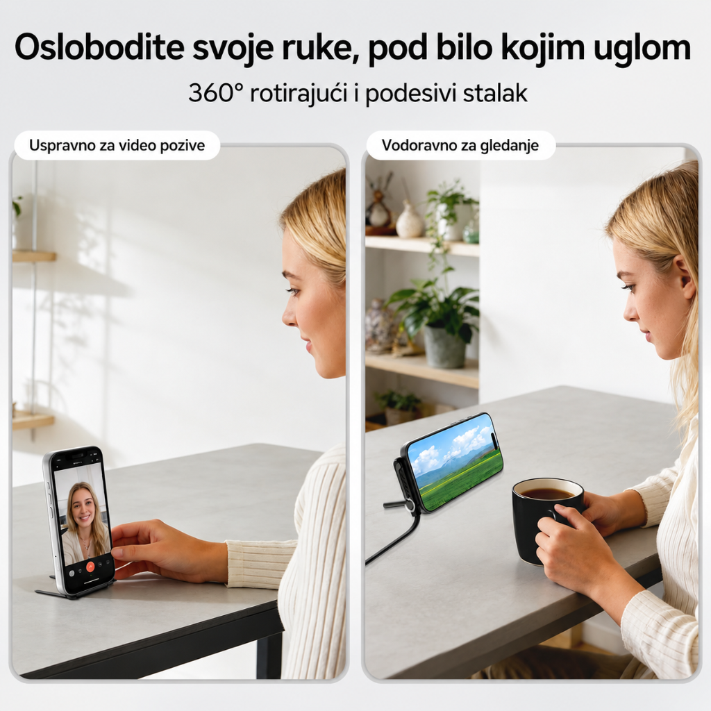 2u1 Držač i USB-C kabl punjač (1+1 GRATIS)