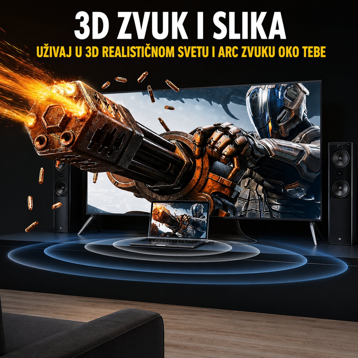 HDMI kabl za telefon (2 metra)
