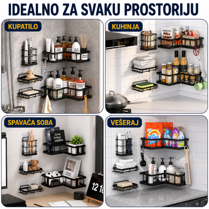 Set od 5 polica za kupatilo