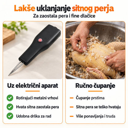 Električni perušač za živinu - dupli motor