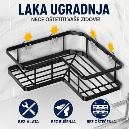 Set od 5 polica za kupatilo