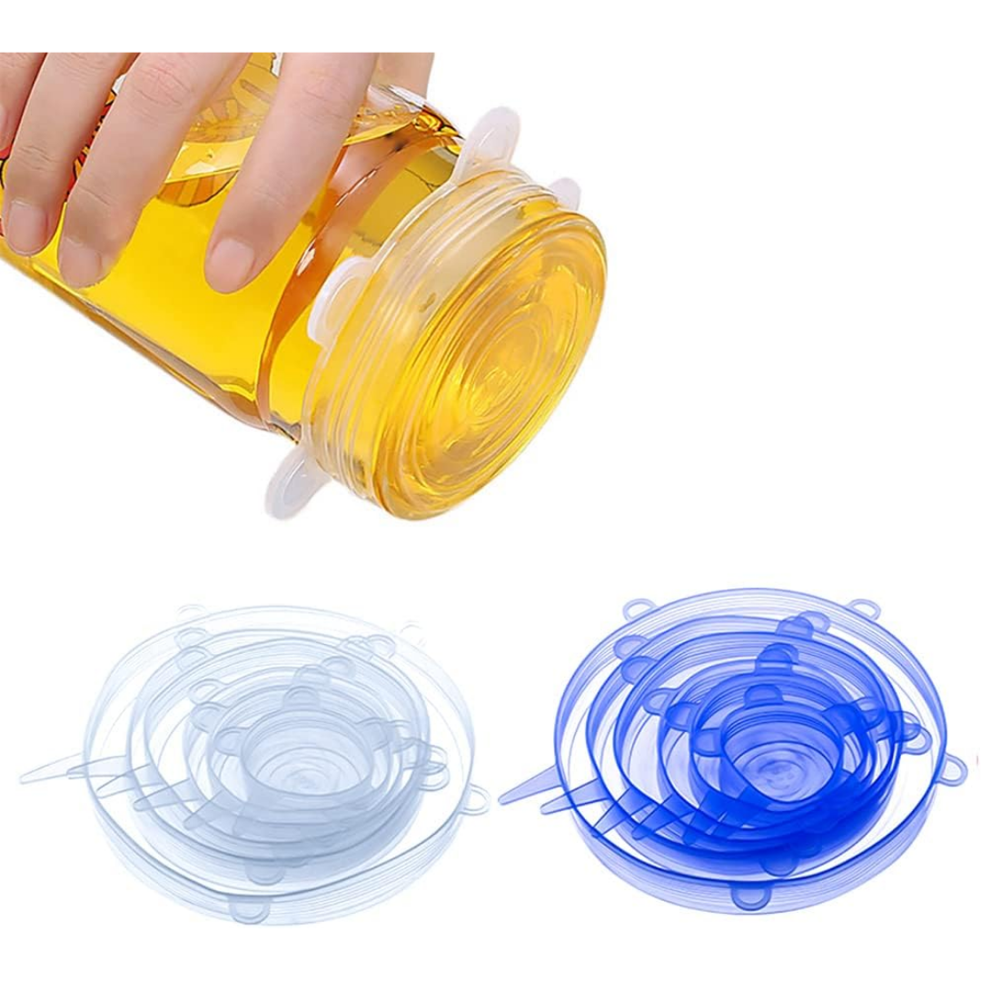 6x Silikonski Poklopci (Čuvari sveže hrane)