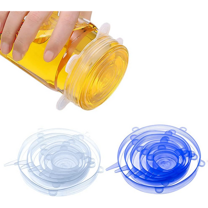 6x Silikonski Poklopci (Čuvari sveže hrane)