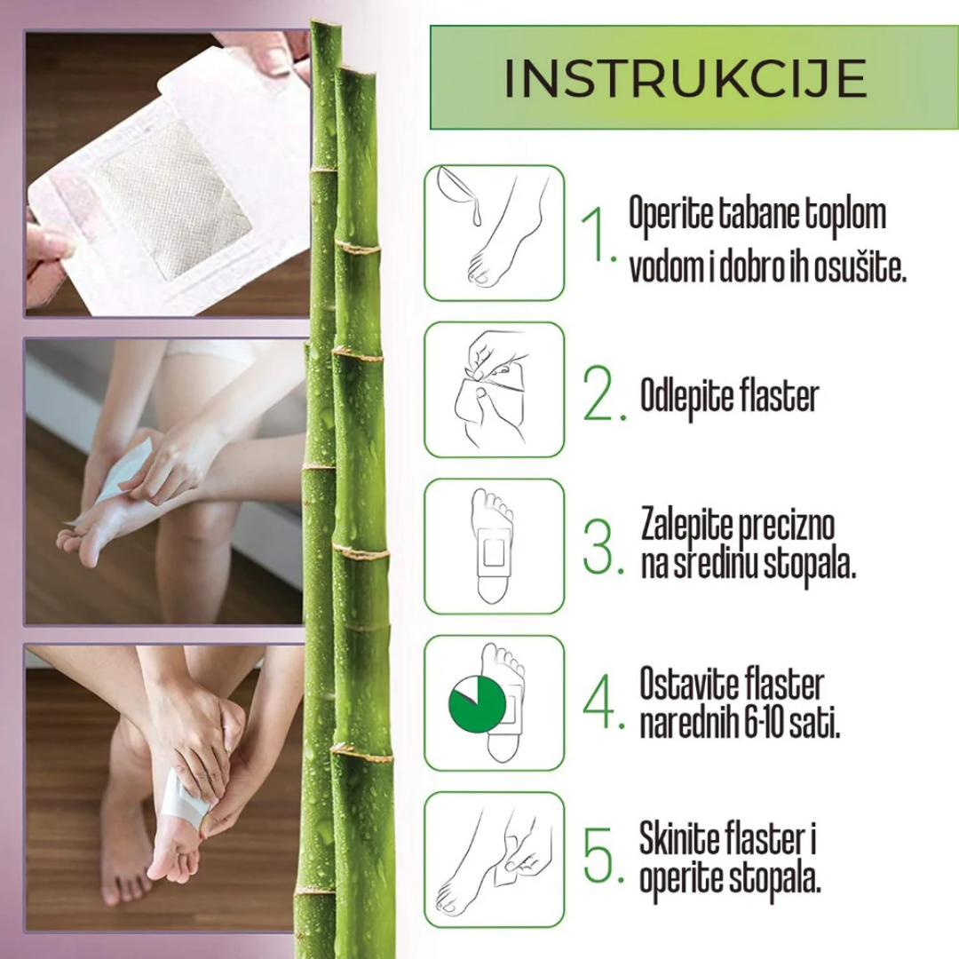 Flasteri za detoks organizma - Kinoki