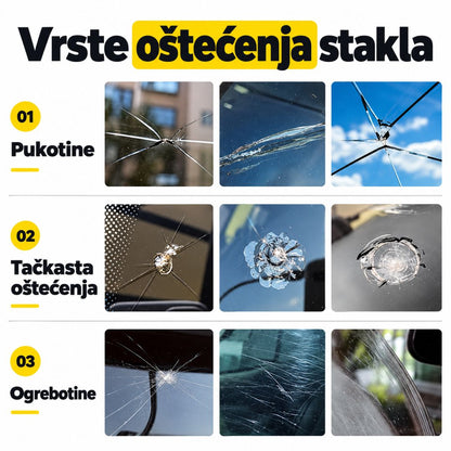 Set za popravku pukotina na staklu