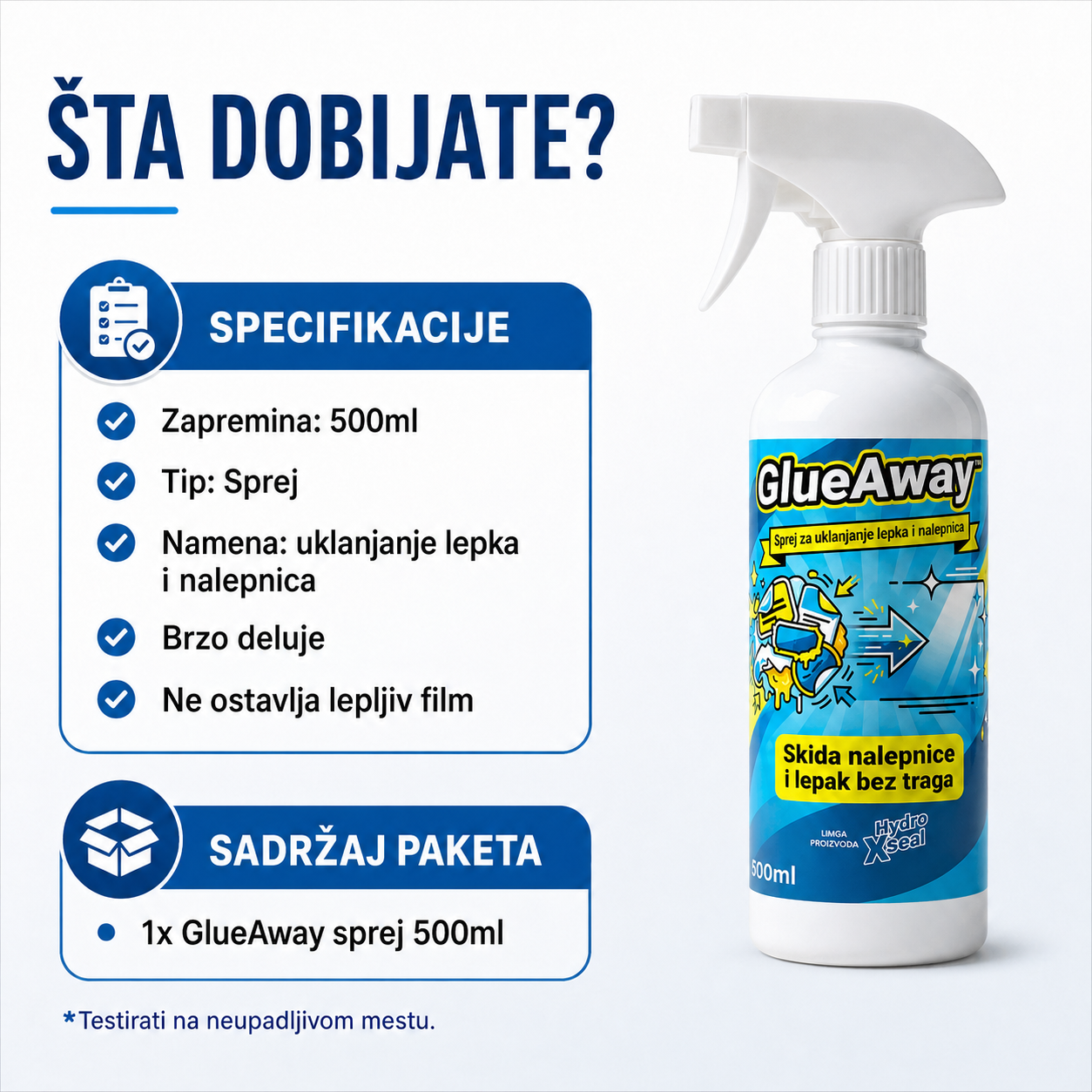 Sprej za uklanjanje lepka i nalepnica
