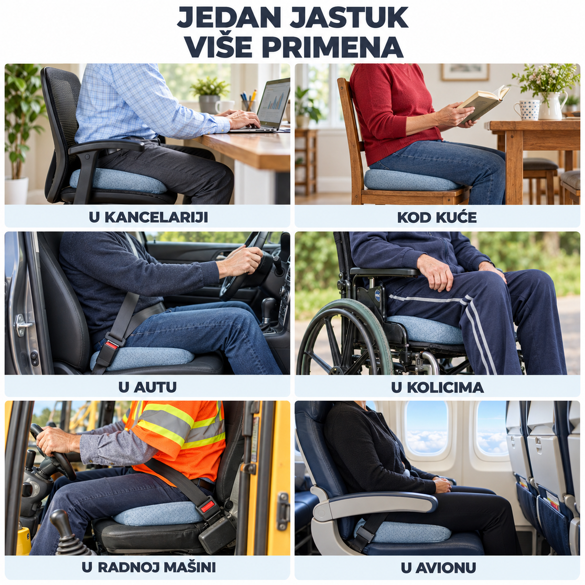Anatomski jastuk za stolicu