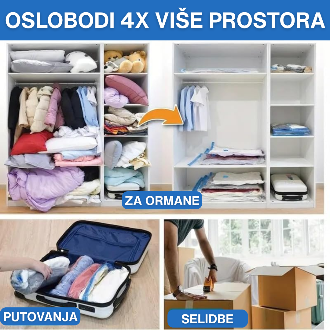 10 Vakum Kesa + Poklon Pumpa