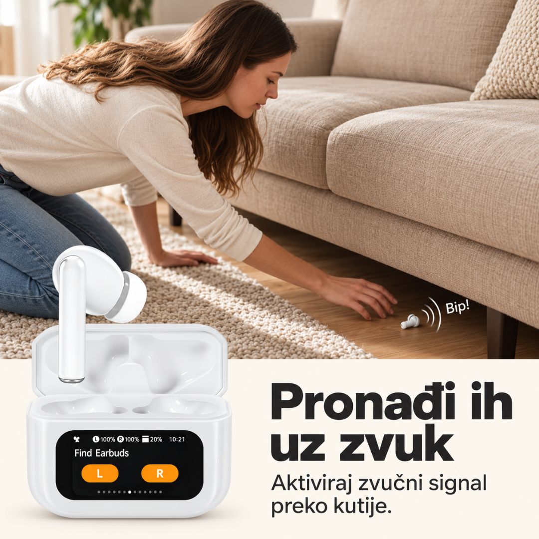 A9 Pro Bežične Slušalice sa Touch Ekranom