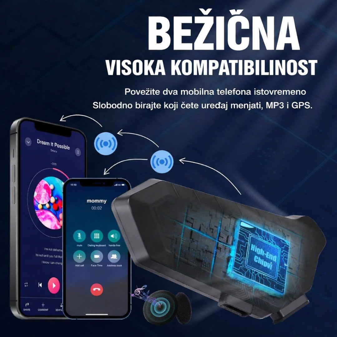 X3 Pro Intercom - Slušalica za kacigu