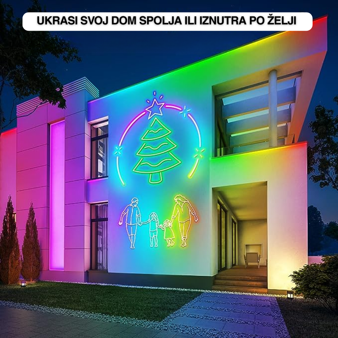 NEON Led Traka 5m - Vodootporna