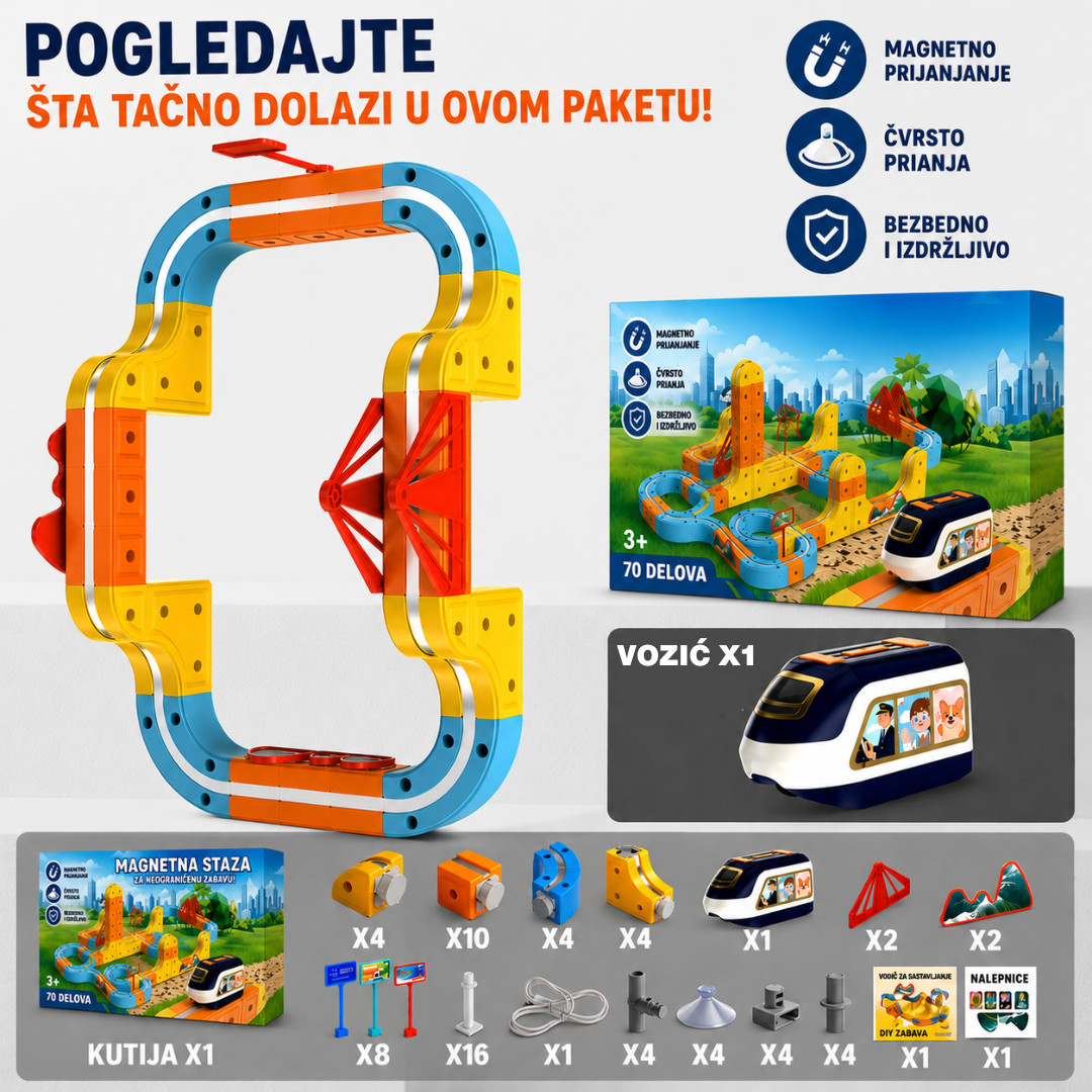Edukativni Magični Vozić 70 delova