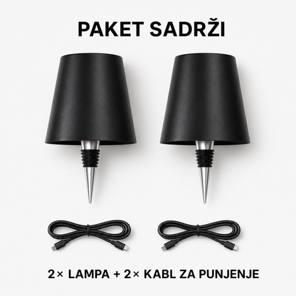 Bežična LED Lampa za Flašu (1+1 SET)