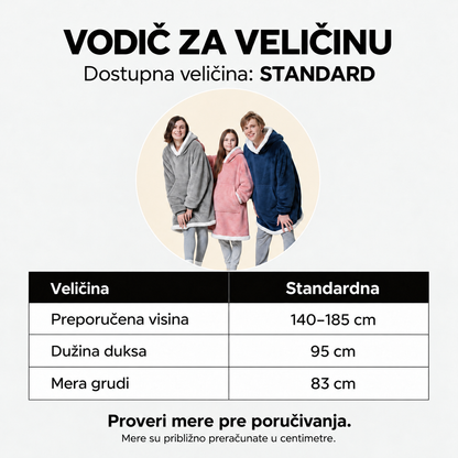 Široko duks-ćebe za hladne dane