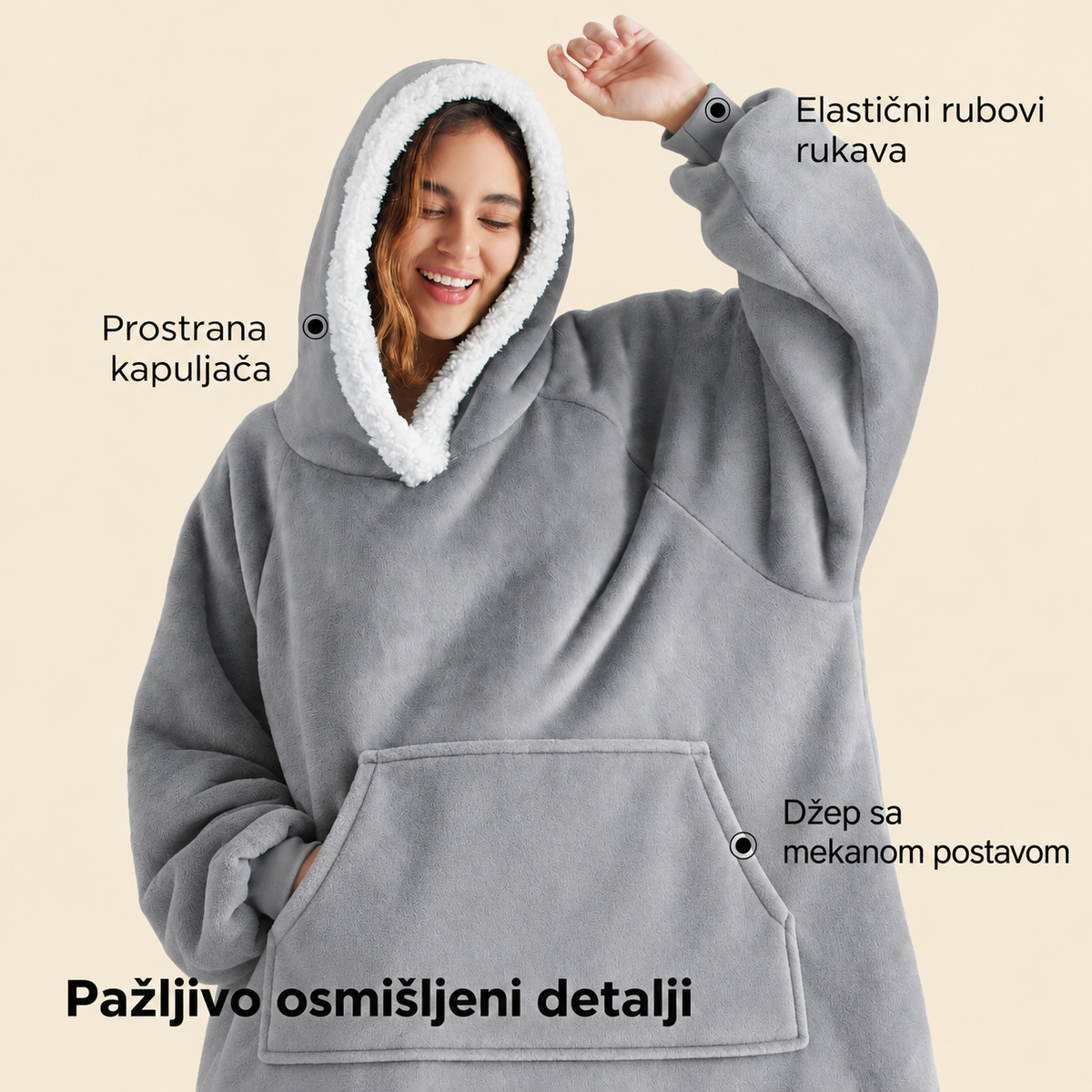 Široko duks-ćebe za hladne dane